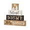 Glitzhome® 12" LED Lighted Nativity Block Word Sign